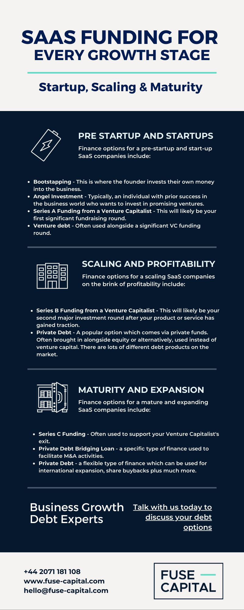 SaaS growth stages infographic 